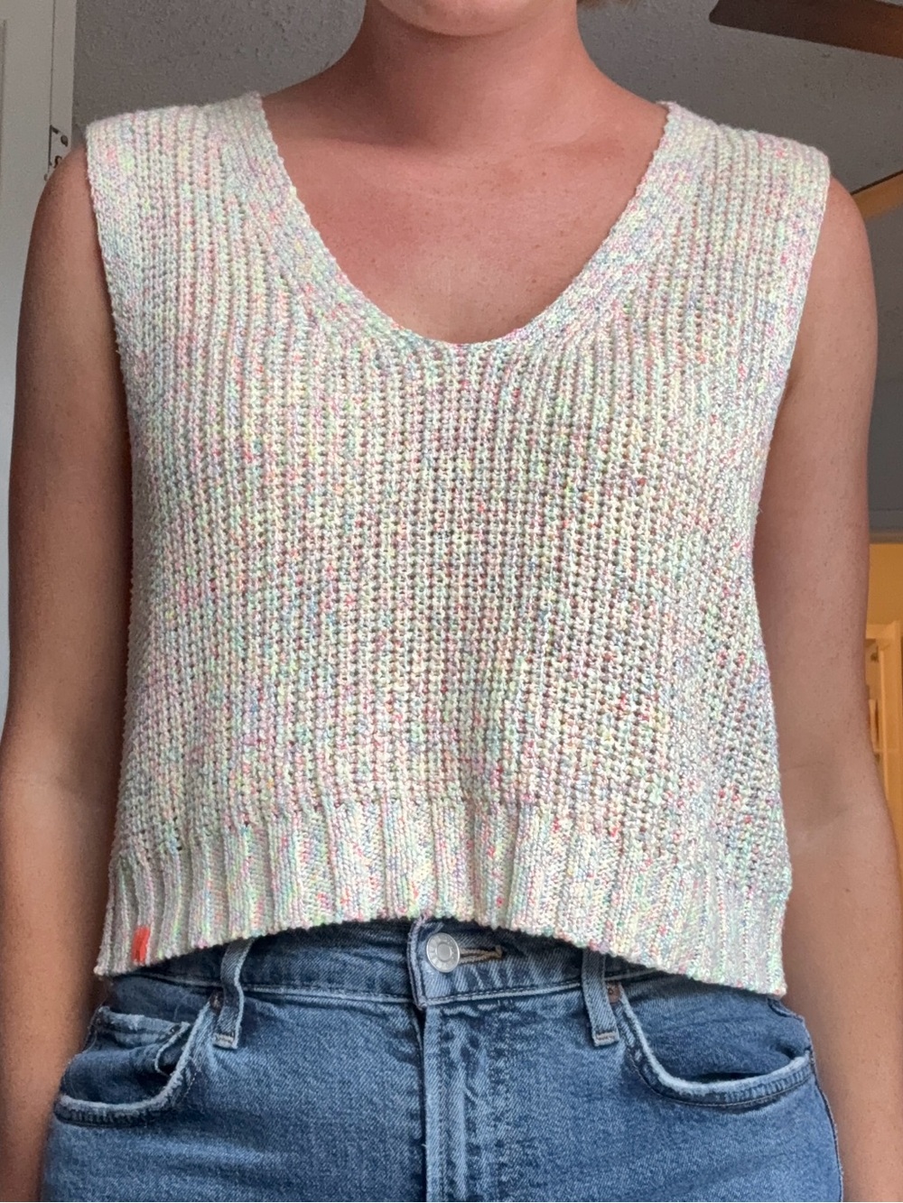 Urban Outfitters Speckled Confetti Knit Sweater Vest